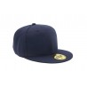 Flat peak cap - 4087:Navy, Cotton